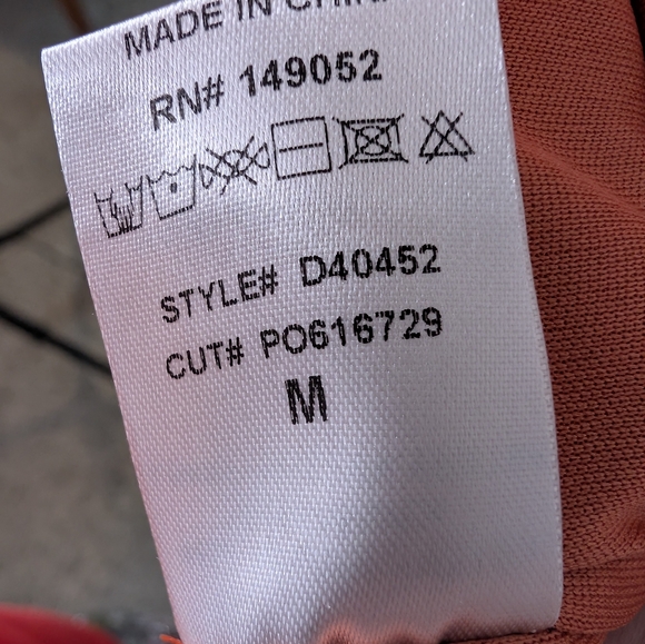 NWT Chain Reaction Mesh Maxi Dress - Rust/combo - Picture 9 of 9